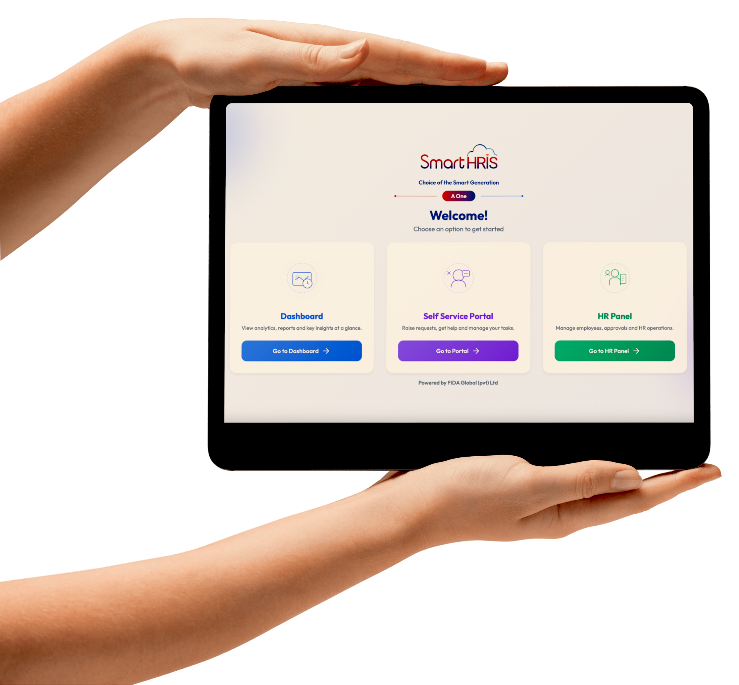 Smart HRIS on Tablet